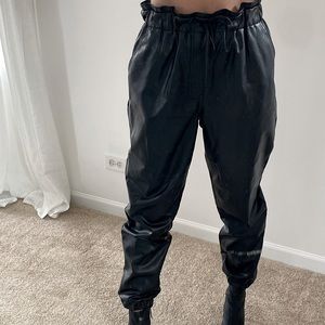 Abercrombie faux leather pants